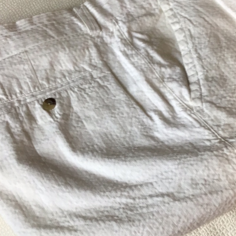 White Textured shorts by Alan Flusser